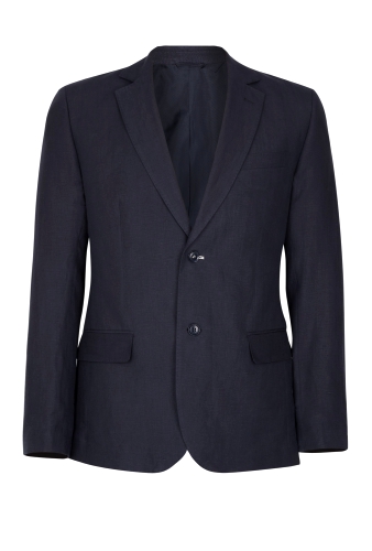 Navy Linen Lined Blazer by Farhi by Nicole Farhi