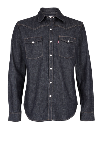 Navy One Rinse Classic Denim Shirt by Levi's
