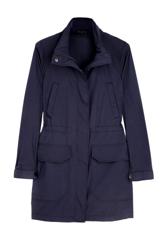 Navy Reslan Lightweight Summer Parka by Theory