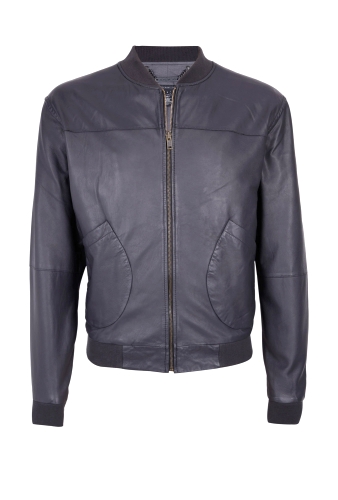 Navy Washed Leather Blouson by Marc by Marc Jacobs