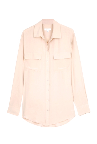 Neutral Signature Silk Blouse by Equipment