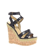 Nine West Bottos Sandals With Cork Wedge