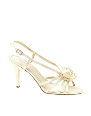 Nine West Jasmina Satin Corsage Trim Heeled Sandal