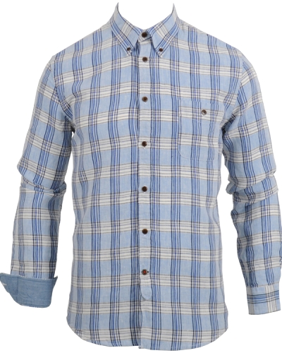 NN07 Derek 5178 Skjorta Blue White Check