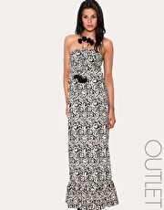 Noelle Adam Black Rose Maxi Dress