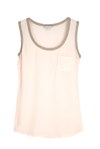 Nude Kelvin Silk & Lurex Trimmed Vest by Paul & Joe Sister