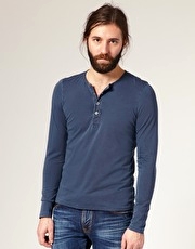 Nudie Axel Henley Long Sleeve Top - 2