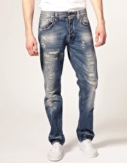 Nudie Big Bengt Worn Down Loose Tapered Jeans