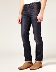 Nudie Slim Jim Glacier Indigo Straight Jeans