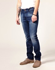 Nudie Thin Finn Organic Strikey Used Skinny Jeans