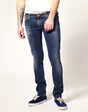 Nudie Tight Long John Worn Shady Skinny Jeans