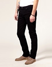 Nudie Tube Kelly Black Black Slim Jeans