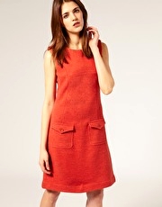 NW3 by Hobbs Pinafore Dress in Merino Boiled Wool