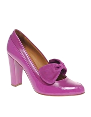 NW3 Holly Bow Heeled Court Shoes