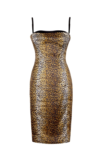 Ocelot Bustier Dress by D&G Dolce & Gabbana