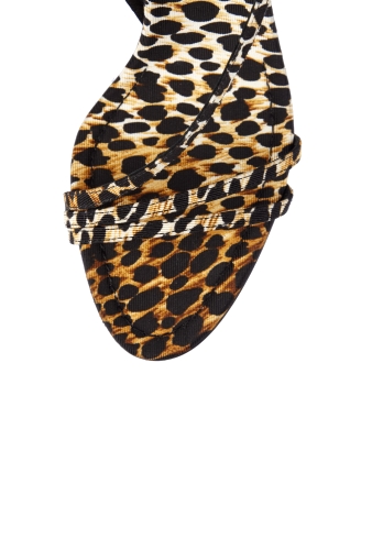 Ocelot Strappy Sandal by D&G Dolce & Gabbana