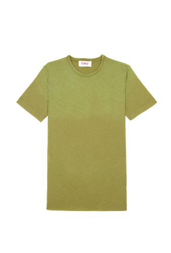 Olive Gradiated Fade Slub Jersey Tee by YMC