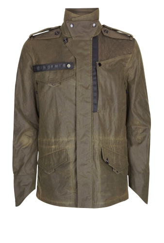 Olive Waxed Cinch Army Jacket by Denham