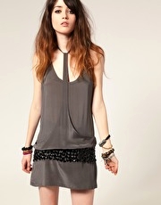 One Teaspoon Jewelled Layered Front Dress