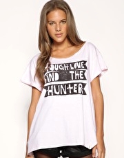 One Teaspoon Tough Love Print T-Shirt