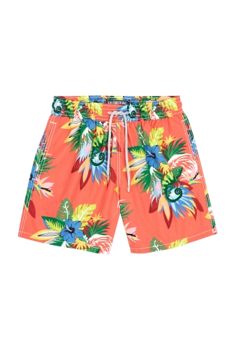 Orange Cameleon Moorea Swimshorts by Vilebrequin