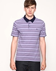 Original Penguin Button Down Collar Stripe Polo