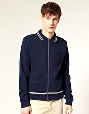 Original Penguin Tipped Zip Through Cardigan