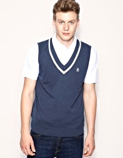 Original Penguin V-Neck Tipped Collar Jumper