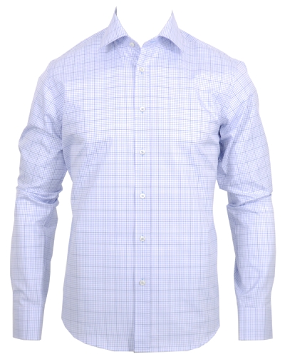 Oscar Slim Fit Skjorta Ruta Bl