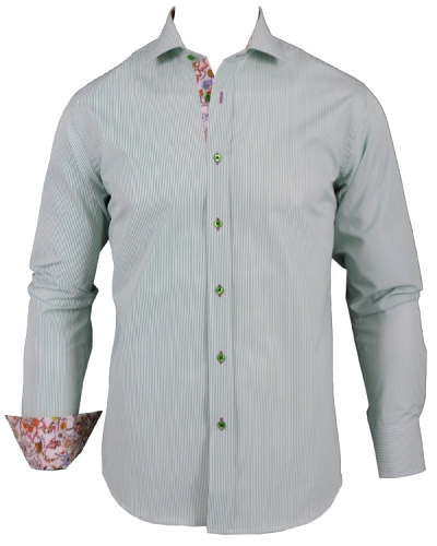 Oscar Slim Fit Skjorta Stripe Paisley Gr