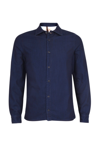 Overdyed Indigo Denim Shirt by Nudie Jeans