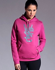 Overlay Hooded Sweatshirt - 2