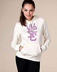 Overlay Hooded Sweatshirt