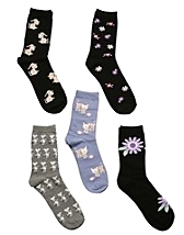 Patterned Sock Girl