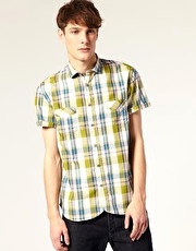 Paul Smith Jeans Classic Fit Short Sleeve Check Shirt