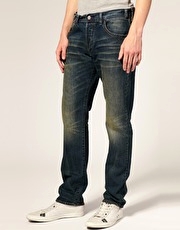 Paul Smith Jeans Dark Wash Tapered Leg Jean