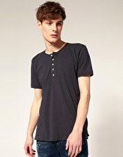 Paul Smith Jeans Pima Cotton Henley T-Shirt