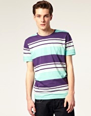 Paul Smith Jeans Varied Stripe Crew Neck T-Shirt