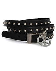 Peace Leather Studs