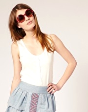 People Tree Button Placket Vest