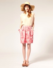 People Tree By Laura Ashley Floral Print Skirt