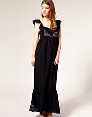People Tree Embroidered Maxi Dress
