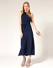 Peter Jensen Halter Neck Midi Dress