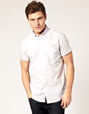 Peter Werth Short Sleeve Contrast Floral Print Shirt