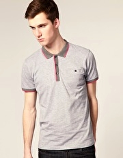 Peter Werth Stripe Collar Polo