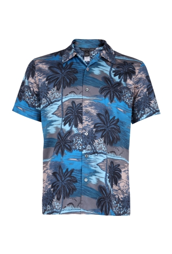 Petrol Blue California Print Shirt by Marc by Marc Jacobs