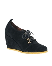 Pied a Terre Atay Lace up Crepe Wedge