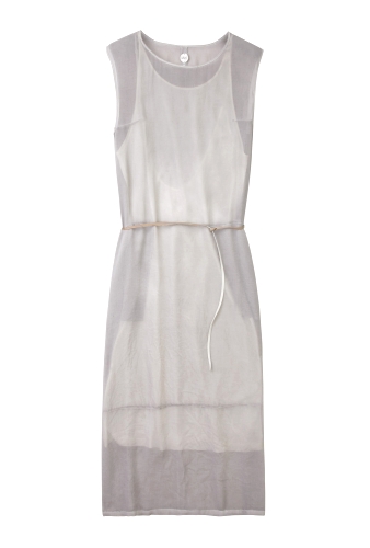 Pigment Chiffon Calf Length Dress by Ian R.N