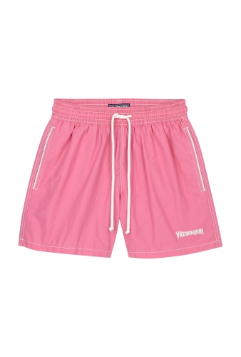 Pink Vintage Logo Swimshorts by Vilebrequin