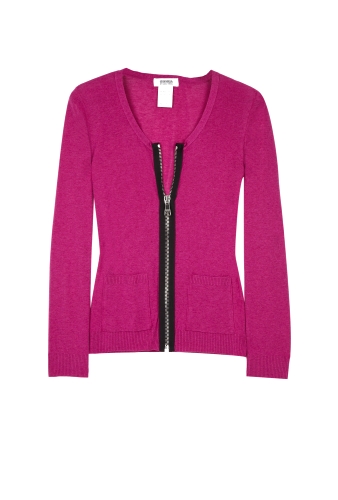 Pink Zip Through Cardigan by Sonia by Sonia Rykiel